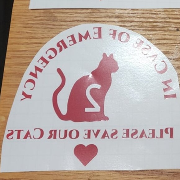 In Case of Emergency Pet Window Stickers/Decal - Picture 3 of 4
